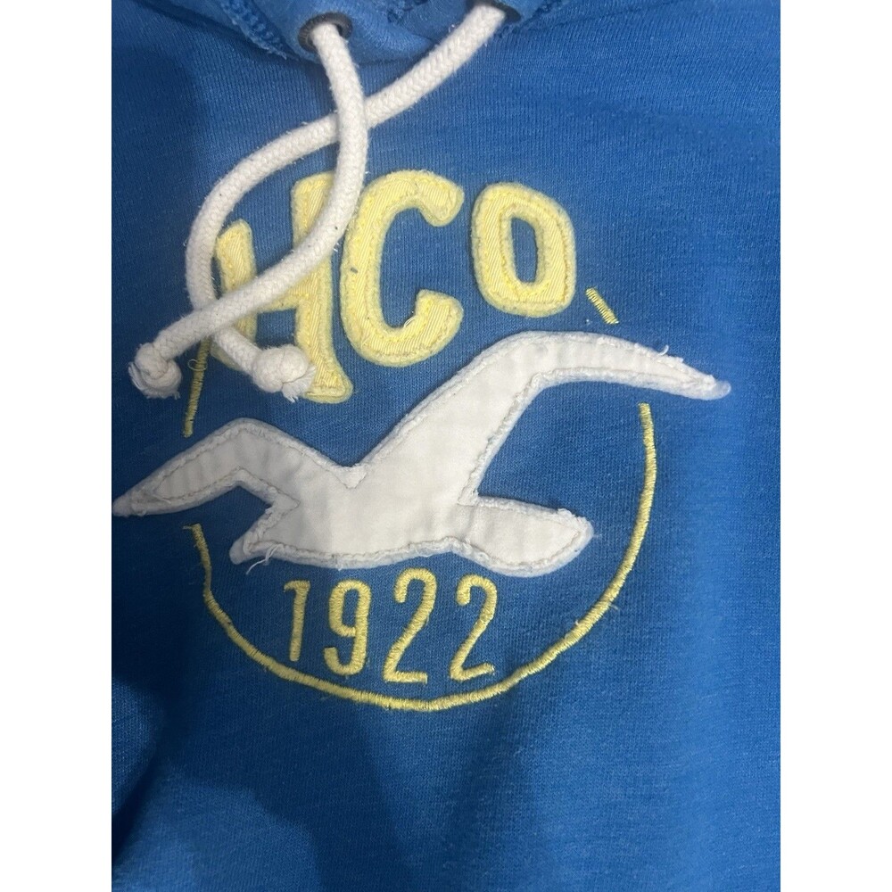 Hollister Icon Seagull Pullover Blue Hoodie Sz Large - Picture 5 of 11